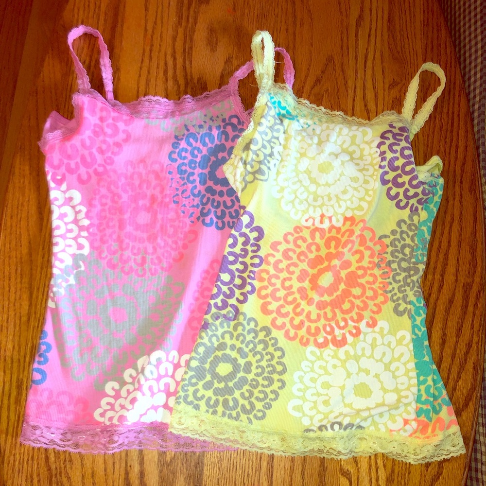 Two Girl’s Flower Tank Tops